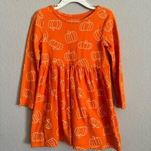 Cat & Jack 4T Orange Pumpkin dress